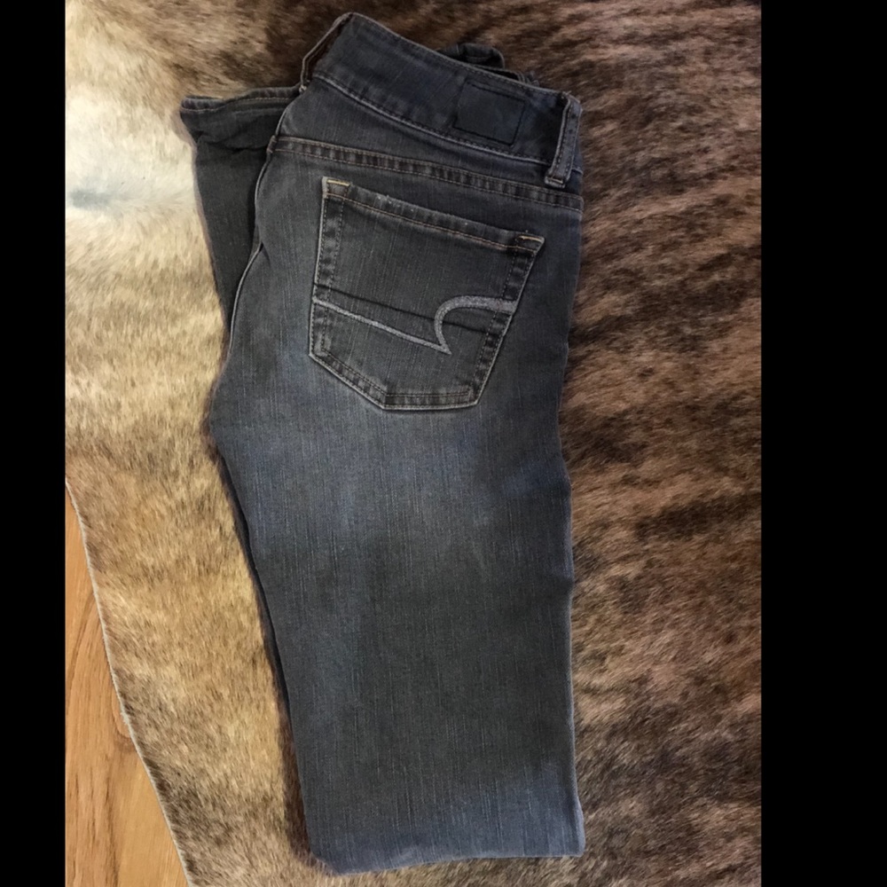 American Eagle Gray Jeans 0 Long